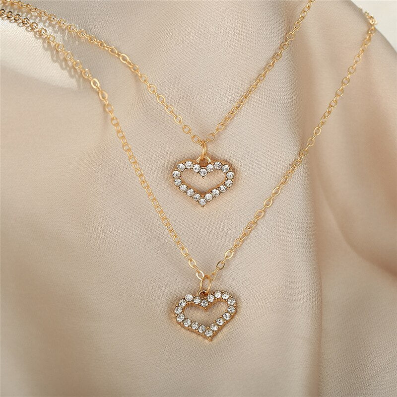 Double Heart - Collier double cœur