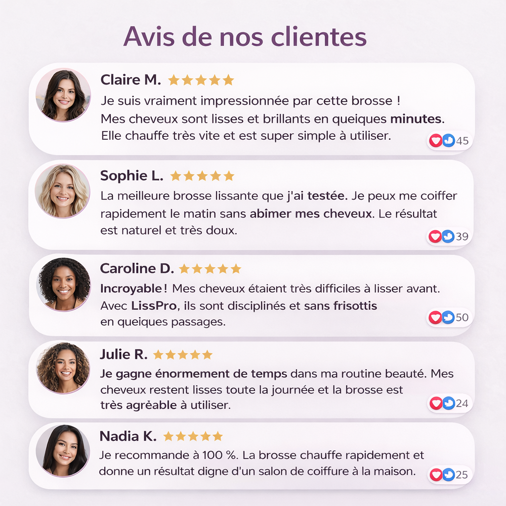 LissPro – Cheveux lisses en 5 minutes, sans effort