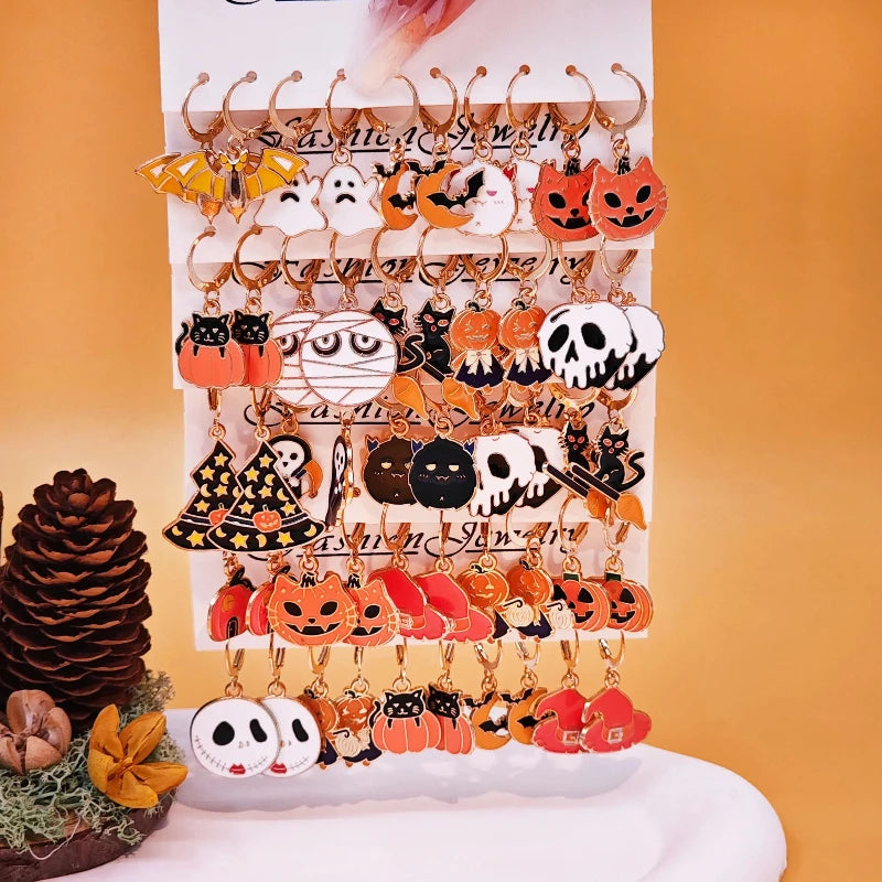 Lots de Boucles d'oreille Halloween - Lexcur