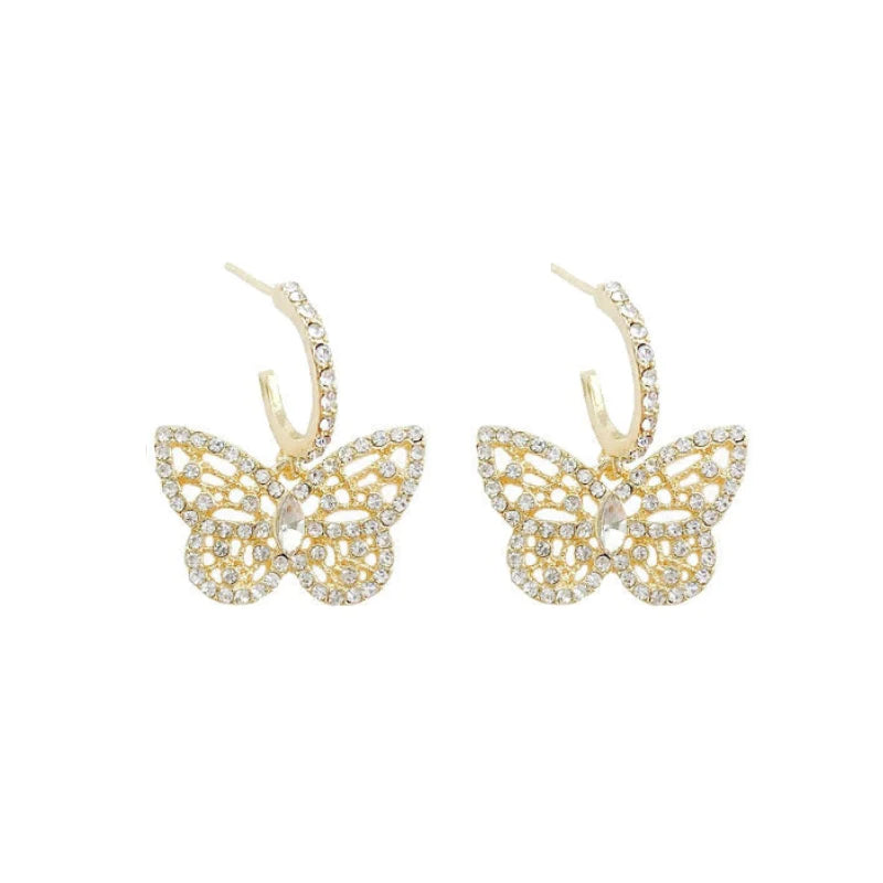 PRETTY BUTTERFLY- Boucle d'oreille en forme de papillon