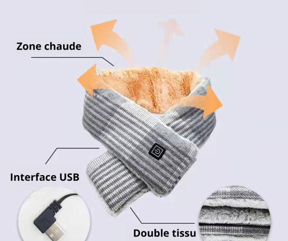 Heated scarf - Foulard chauffant (OFFRE D'HIVER 1 ACHETER ET LE 2EME A -20 %) - Lexcur
