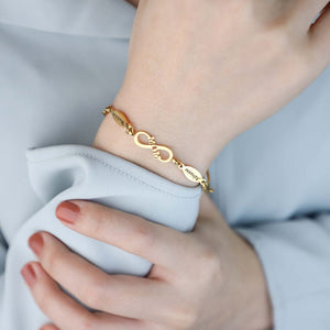 LOVELY-Personalized infinity bracelet 