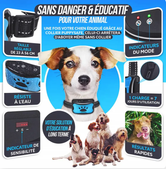 Nobélis™ - Collier anti-aboiement intelligent