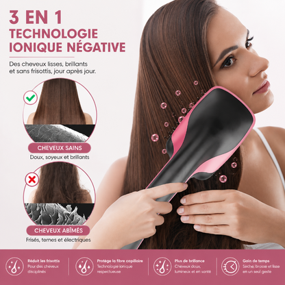 SilkBrush™ 3-en-1-Sèche, brosse et lisse vos cheveux en un seul geste