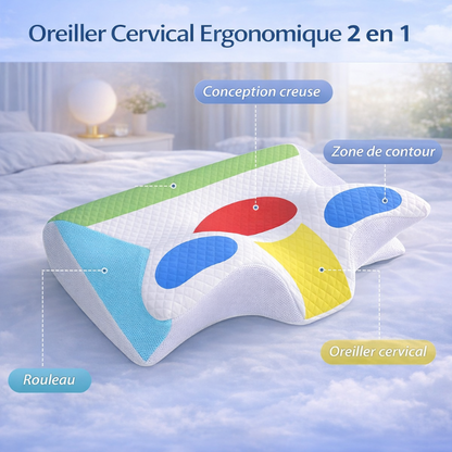 Cerva™ - Oreiller cervical orthopédique