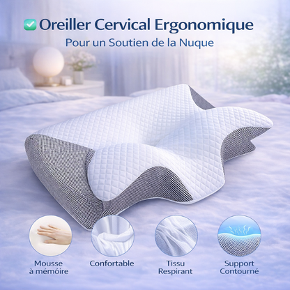 Cerva™ - Oreiller cervical orthopédique