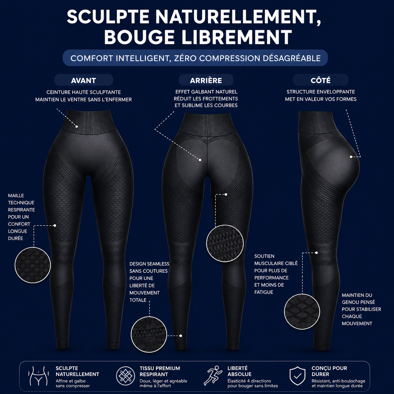 FitCORE Sculpt™- Legging Gainant