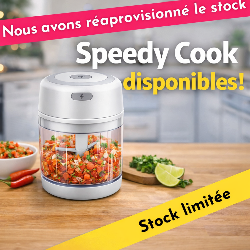 SPEEDY COOK - Mini-hachoir sans fil 250 ml