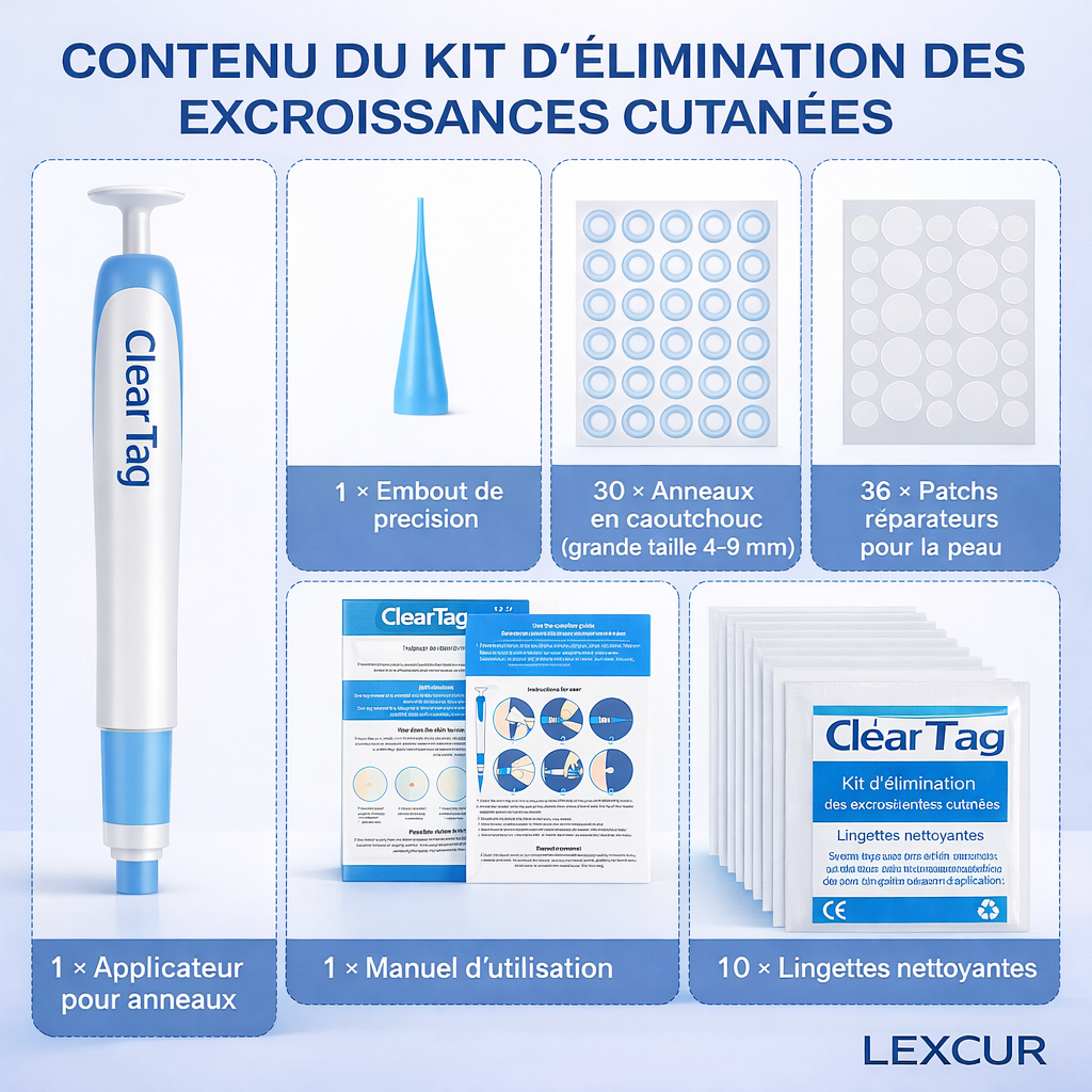 Kit ClearTag – Fini les excroissances cutanées