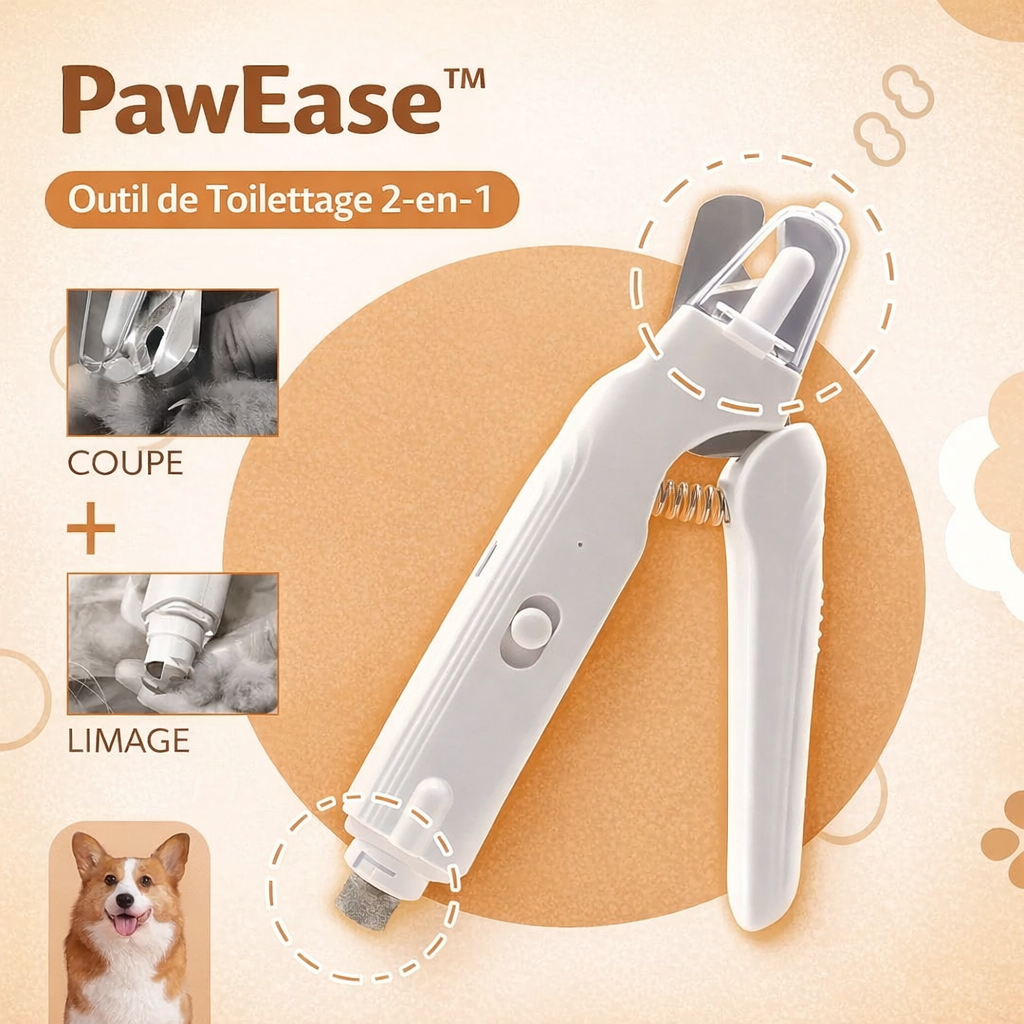 PawEase™ - Coupe Griffes 2 en 1