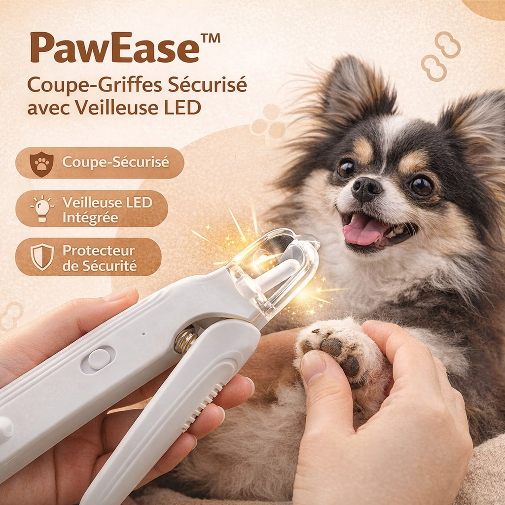 PawEase™ - Coupe Griffes 2 en 1