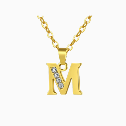 Julie Trinité - Collier initiale acier inoxydable