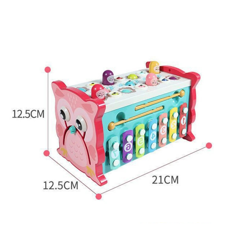 Hibou Malin Musical et Educatif - Montessori 8 en 1 activités pour tout-petits - Lexcur