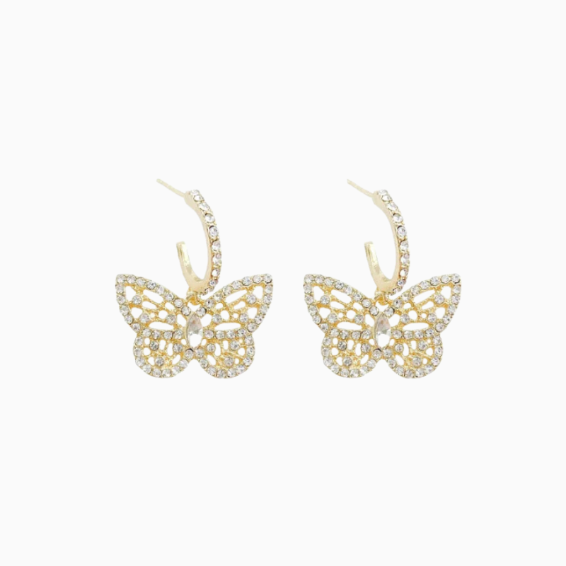 PRETTY BUTTERFLY- Boucle d'oreille en forme de papillon