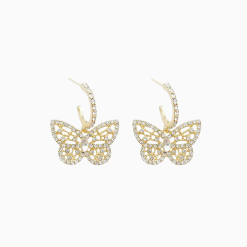 PRETTY BUTTERFLY- Boucle d'oreille en forme de papillon