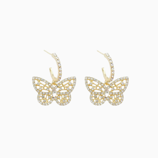 PRETTY BUTTERFLY- Boucle d'oreille en forme de papillon