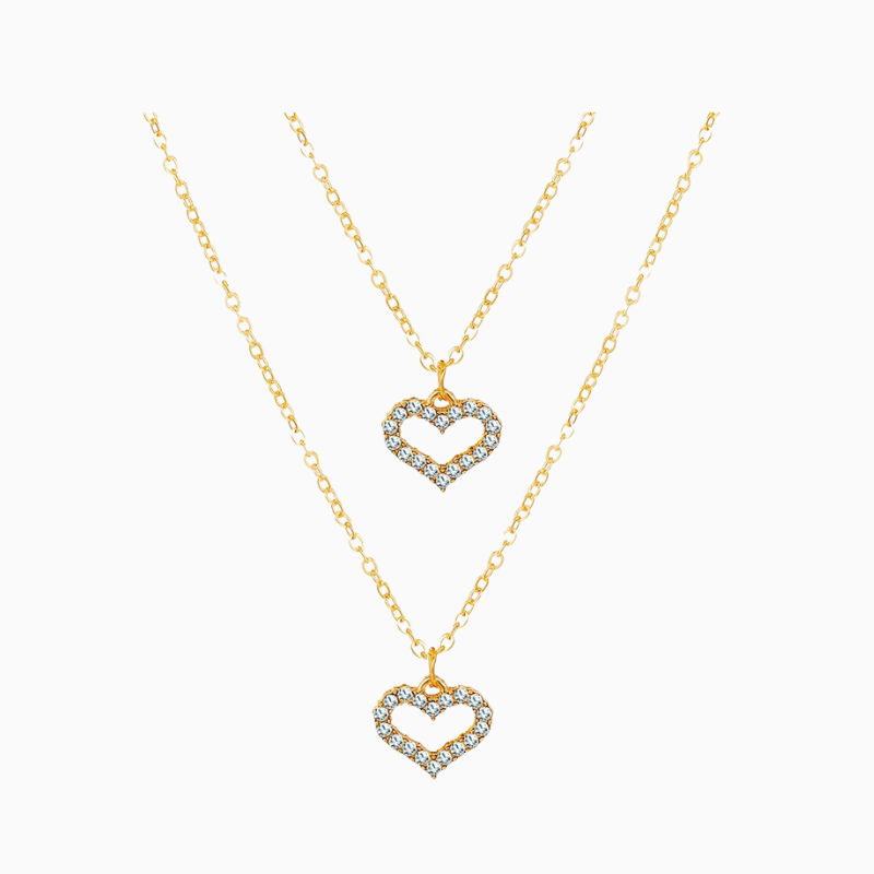 Double Heart - Collier double cœur
