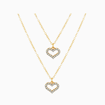 Double Heart - Collier double cœur