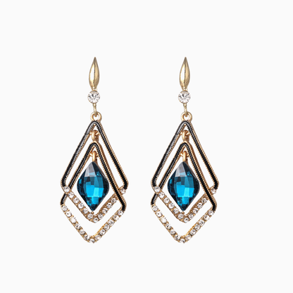 Rhombus earrings- Boucles d'oreille en losange