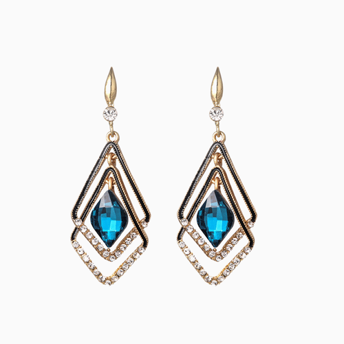 Rhombus earrings- Boucles d'oreille en losange