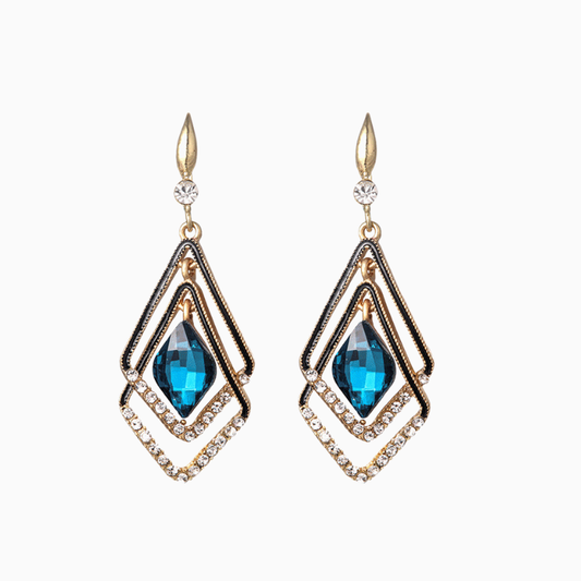 Rhombus earrings- Boucles d'oreille en losange