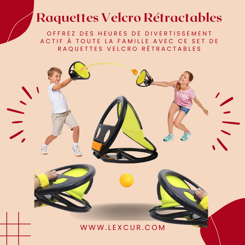 Raquettes Velcro Rétractables
