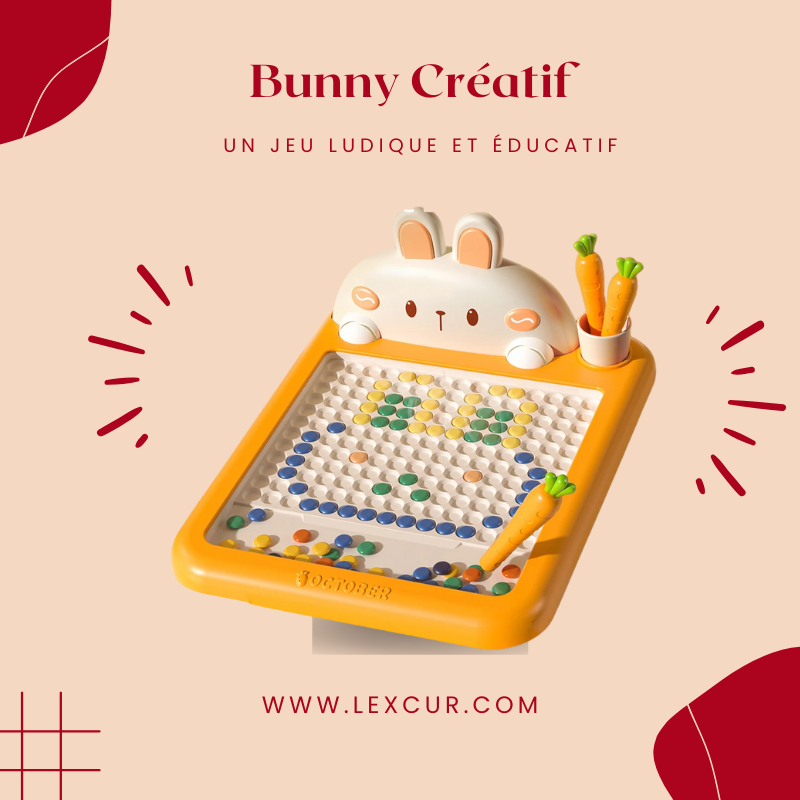 Bunny Créatif - Tableau Magnétique