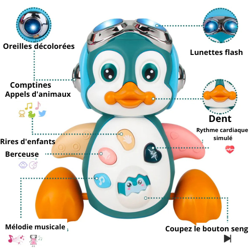 PENGUIN MUSICAL - Jouet Eveil pour vos petits bouts - Lexcur