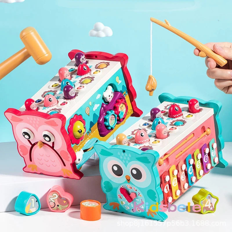 Hibou Malin Musical et Educatif - Montessori 8 en 1 activités pour tout-petits - Lexcur