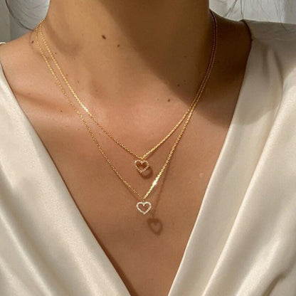 Double Heart - Collier double cœur