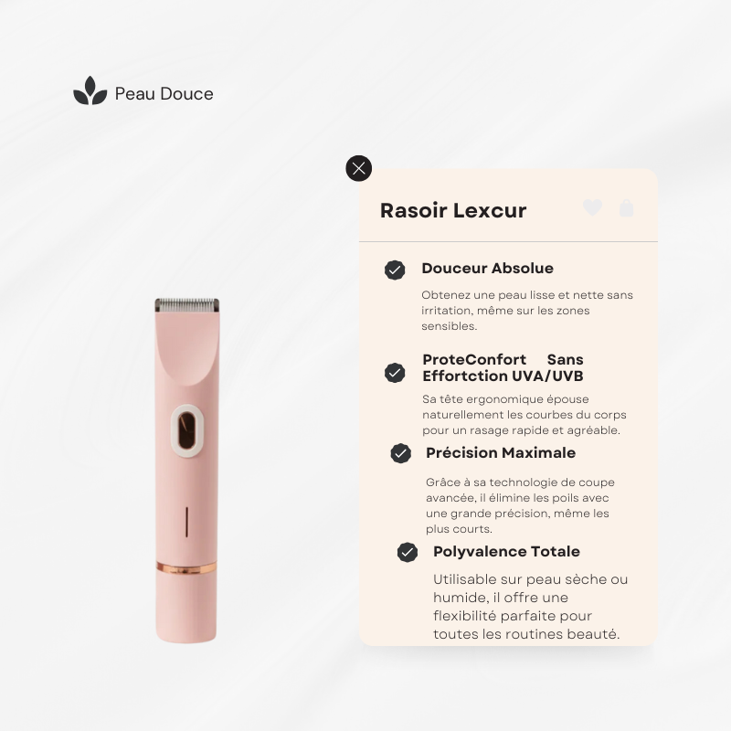 Rasoir LEXCUR® - L’innovation du rasage pour une peau lisse et éclatante