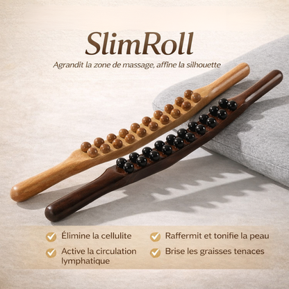 SlimRoll - Barre de thérapie en bois Gua Sha