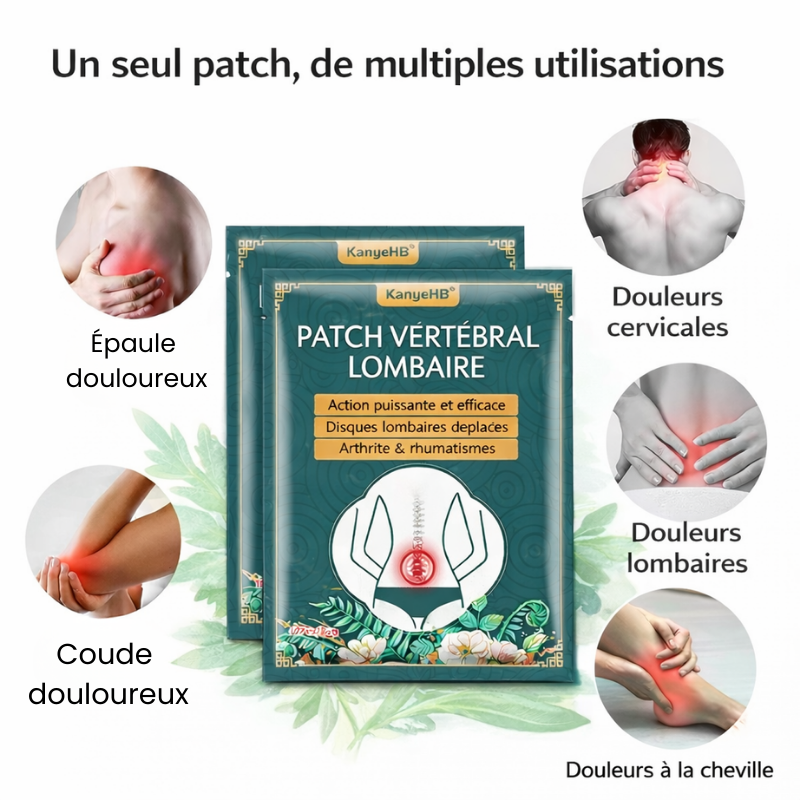 Patchs Auto-Chauffants 12H – Soulagement Longue Durée des Douleurs Musculaires & Articulaires