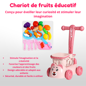 Chariot de Fruits Éducatif - jouet Enfant - Lexcur