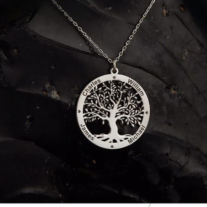 Collier Arbre de Vie Personnalisé - acier inoxydable (1 Acheté = Le 2ème à - 40% )