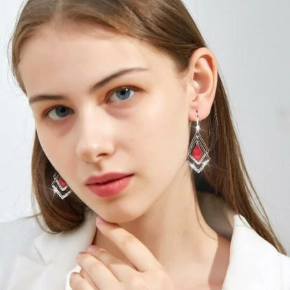 Rhombus earrings- Boucles d'oreille en losange