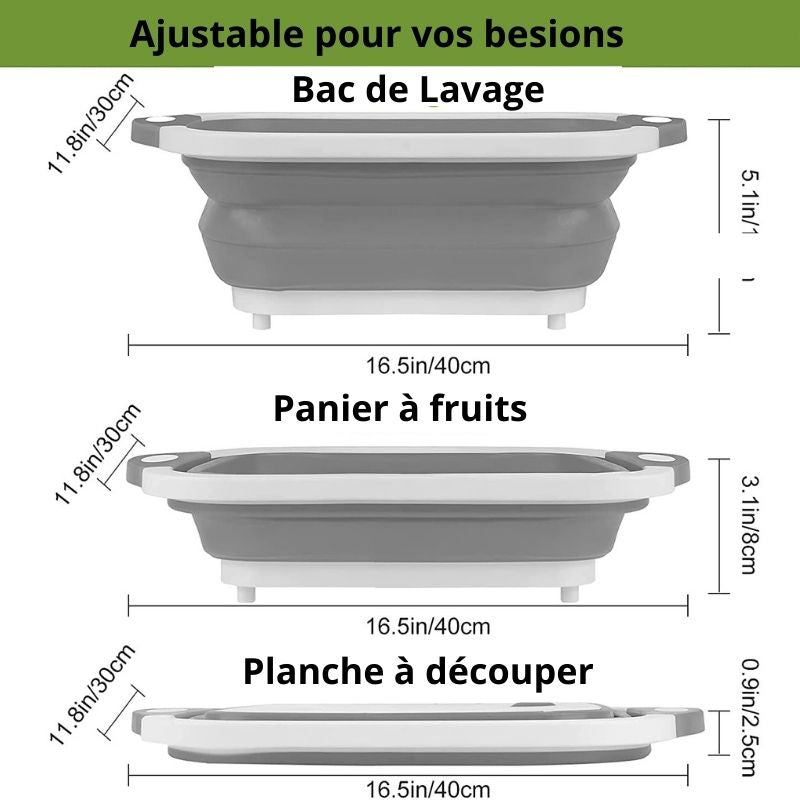 VEGY COOK-Planche à découper Multifonction - Lexcur