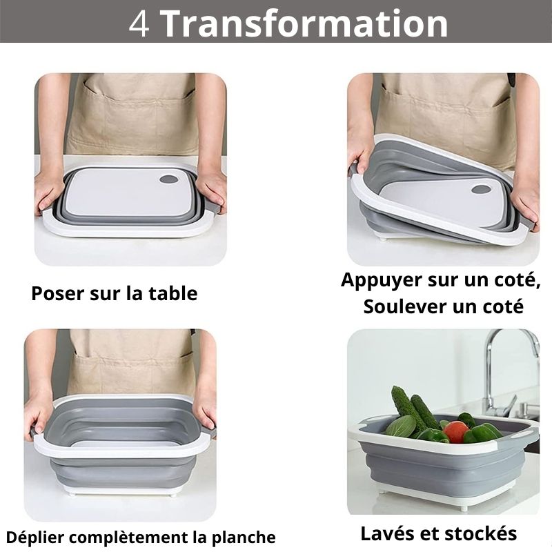 VEGY COOK-Planche à découper Multifonction - Lexcur