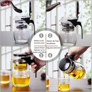 LEXCUR®| TEAPOT - Carafe filtrante pour thé et café - Lexcur